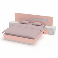 Двуспальная кровать с тумбочками КД15