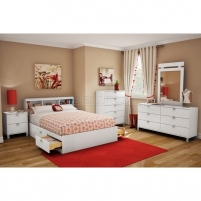 Спальный мебельный гарнитур СК2 белый