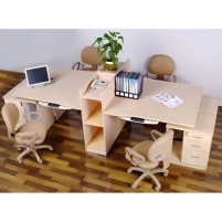 Офисные столы для персонала с перегородками СПП1