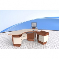 Угловой офисный компьютерный стол с тумбой  ОСП24