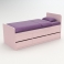 Детская кровать с ящиками для девочки розовая ДКР17