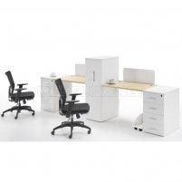 Офисные столы для персонала с перегородками СПП4