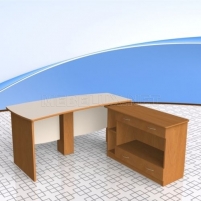 Офисный письменный стол с тумбой ОСП28