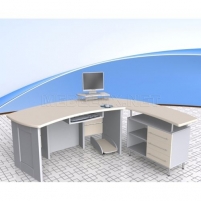 Угловой компьютерный стол для офиса ОСП29